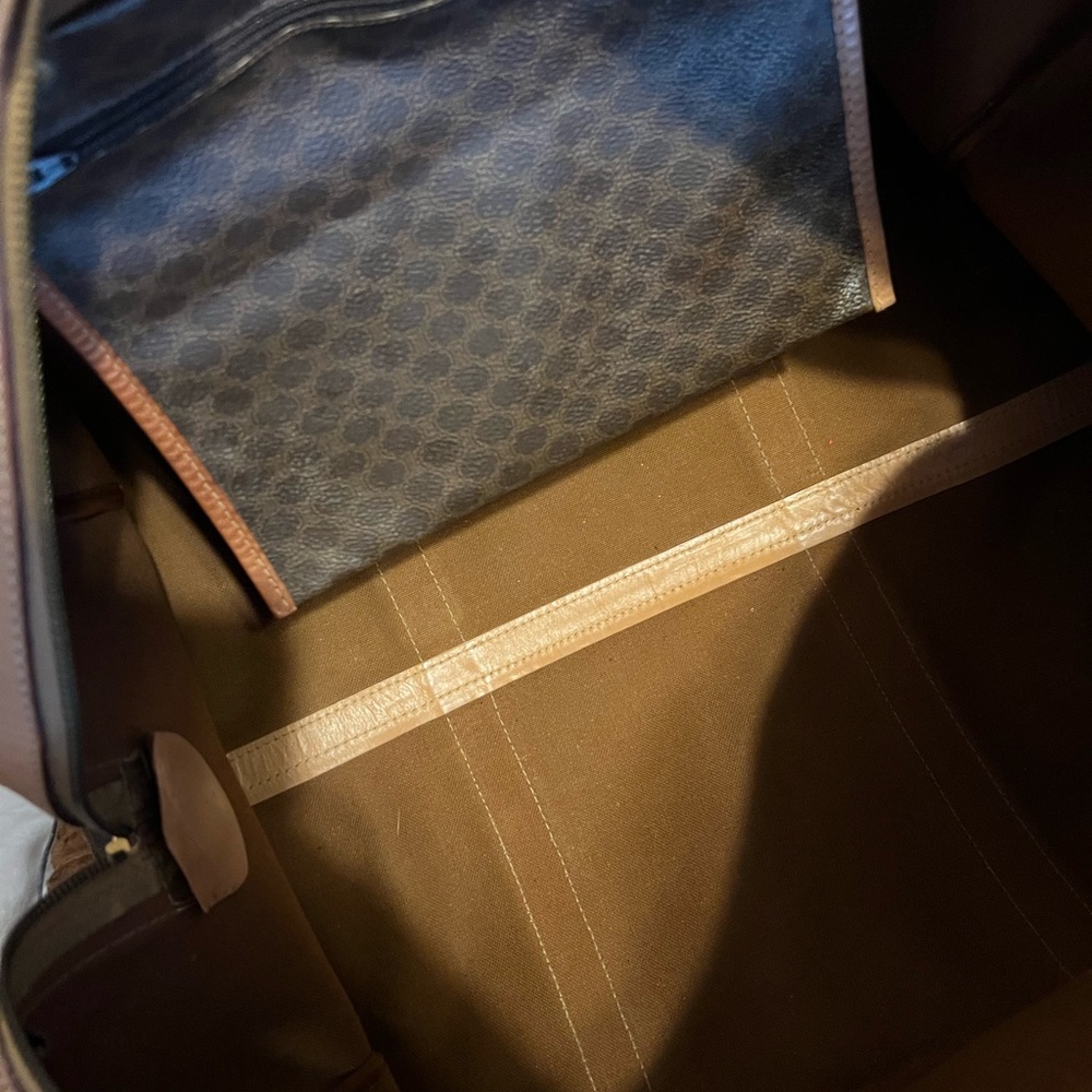 Celine Macadam Brown Travel Duffle in VGUC! - Picture 8 of 12